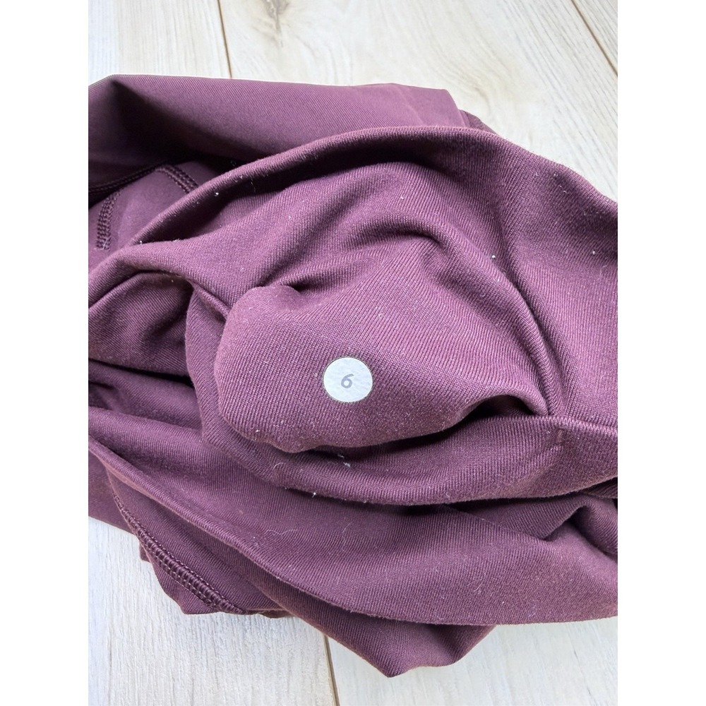 Lululemon Women's All the Right Places II Maroon Leggings Size 6 - Picture 9 of 9